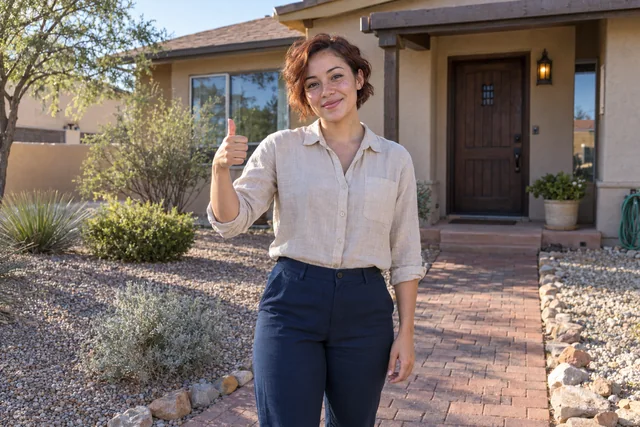 Person giving a thumbs up